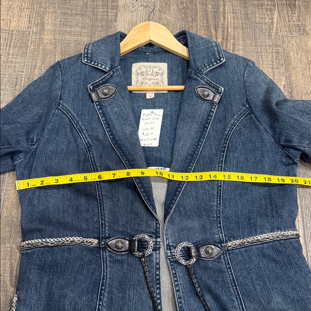 Brighton Blue Denim Jacket with Silver Accents - Picture 11 of 17
